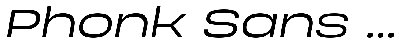 Phonk Sans Regular Italic